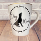 dog mom coffee cup on a table 