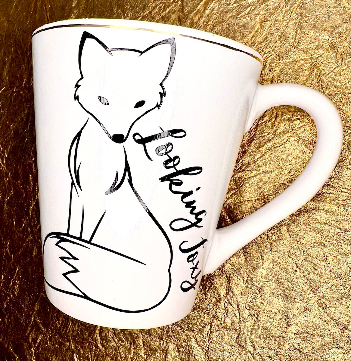 looking foxy coffee mug